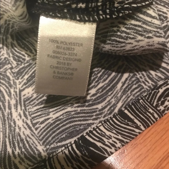 CJ Banks Zebra Animal Print Long Sleeve Top Plus - Picture 4 of 8